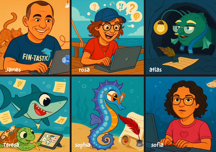 AI generated: Writers zoom meeting